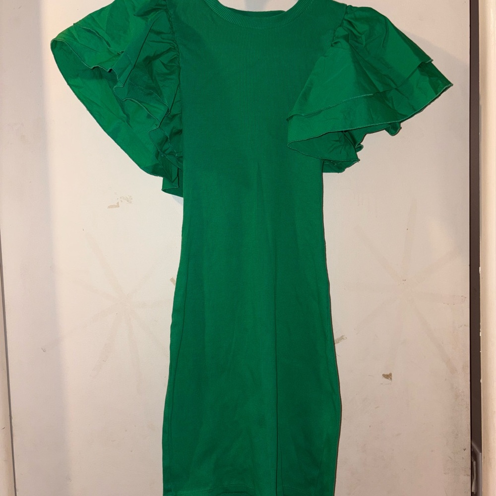 Zara puffy sleeve dress